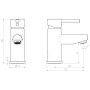 SCHÜTTE Grifo mezclador de lavabo UNICORN cromado de , Grifos - Ref: Foro24-438679, Precio: 57,02 €, Descuento: %