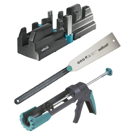 wolfcraft Juego de herramientas básicas para colocar rodapiés de , Suelos y moquetas - Ref: Foro24-444129, Precio: 73,60 €, D...