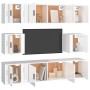 Set de muebles de TV 7 pzas madera contrachapada blanco brillo de , Muebles TV - Ref: Foro24-3188664, Precio: 284,77 €, Descu...