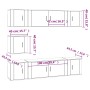 Set de muebles de TV 7 pzas madera contrachapada blanco brillo de , Muebles TV - Ref: Foro24-3188664, Precio: 284,77 €, Descu...