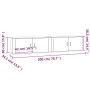 Muebles para TV de pared 2 uds blanco brillante 100x34,5x40 cm de , Muebles TV - Ref: Foro24-3188368, Precio: 151,65 €, Descu...