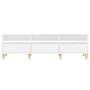 Mueble de TV madera contrachapada blanco brillo 150x30x44,5 cm de , Muebles TV - Ref: Foro24-831911, Precio: 95,25 €, Descuen...