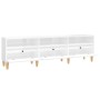 Mueble de TV madera contrachapada blanco brillo 150x30x44,5 cm de , Muebles TV - Ref: Foro24-831911, Precio: 95,25 €, Descuen...