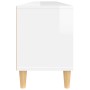 Mueble de TV madera contrachapada blanco brillo 150x30x44,5 cm de , Muebles TV - Ref: Foro24-831911, Precio: 95,25 €, Descuen...