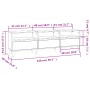 Mueble de TV madera contrachapada blanco brillo 150x30x44,5 cm de , Muebles TV - Ref: Foro24-831911, Precio: 95,25 €, Descuen...