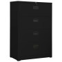 Armario archivador de acero negro 90x46x134 cm de , Armarios archivadores - Ref: Foro24-336296, Precio: 368,69 €, Descuento: %