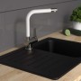 SCHÜTTE Mezclador de fregadero caño alto RIO acero inox blanco mate de , Grifos - Ref: Foro24-435061, Precio: 90,59 €, Descue...