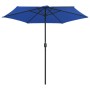 Sombrilla de jardín con palo de aluminio azul azure 270x246 cm de , Sombrillas - Ref: Foro24-47351, Precio: 61,66 €, Descuent...
