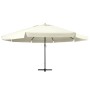 Sombrilla de jardín con palo de aluminio blanco arena 600 cm de , Sombrillas - Ref: Foro24-47370, Precio: 277,34 €, Descuento: %