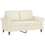 Juego de sofás con cojines 3 piezas terciopelo crema de , Sofás - Ref: Foro24-3202268, Precio: 596,68 €, Descuento: %
