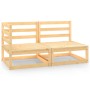 Juego de muebles de jardín 2 piezas madera maciza de pino de , Sofás modulares de exterior - Ref: Foro24-805690, Precio: 129,...