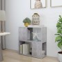 Librería de madera contrachapada gris hormigón 60x24x63 cm de , Librerías y estanterías - Ref: Foro24-809066, Precio: 33,89 €...