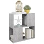 Librería de madera contrachapada gris hormigón 60x24x63 cm de , Librerías y estanterías - Ref: Foro24-809066, Precio: 33,89 €...