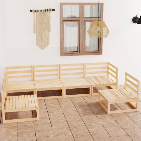 Juego de muebles de jardín 6 piezas madera maciza de pino de , Conjuntos de jardín - Ref: Foro24-3075399, Precio: 360,29 €, D...