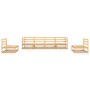 Juego de muebles de jardín 6 piezas madera maciza de pino de , Conjuntos de jardín - Ref: Foro24-3075399, Precio: 360,29 €, D...