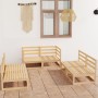 Juego de muebles de jardín 6 piezas madera maciza de pino de , Conjuntos de jardín - Ref: Foro24-3075409, Precio: 360,29 €, D...