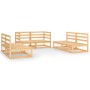 Juego de muebles de jardín 6 piezas madera maciza de pino de , Conjuntos de jardín - Ref: Foro24-3075409, Precio: 360,29 €, D...