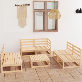 Juego de muebles de jardín 7 piezas madera maciza de pino de , Conjuntos de jardín - Ref: Foro24-3075414, Precio: 411,98 €, D...