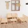 Juego de muebles de jardín 7 piezas madera maciza de pino de , Conjuntos de jardín - Ref: Foro24-3075414, Precio: 411,98 €, D...