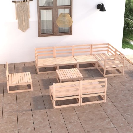 Juego de muebles de jardín 9 piezas madera maciza de pino de , Conjuntos de jardín - Ref: Foro24-3075629, Precio: 532,01 €, D...