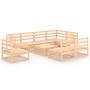 Juego de muebles de jardín 9 piezas madera maciza de pino de , Conjuntos de jardín - Ref: Foro24-3075629, Precio: 532,01 €, D...
