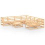 Juego de muebles de jardín 9 piezas madera maciza de pino de , Conjuntos de jardín - Ref: Foro24-3075979, Precio: 537,76 €, D...