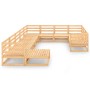 Juego de muebles de jardín 11 piezas madera maciza de pino de , Conjuntos de jardín - Ref: Foro24-3076034, Precio: 683,47 €, ...