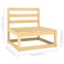 Juego de muebles de jardín 6 piezas madera maciza de pino de , Conjuntos de jardín - Ref: Foro24-3076119, Precio: 360,29 €, D...