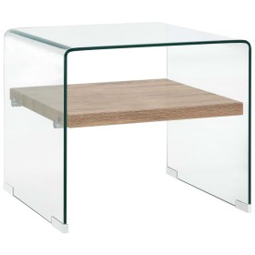 Mesa de centro de vidrio templado transparente 50x50x45 cm de , Mesas de centro - Ref: Foro24-284742, Precio: 176,19 €, Descu...