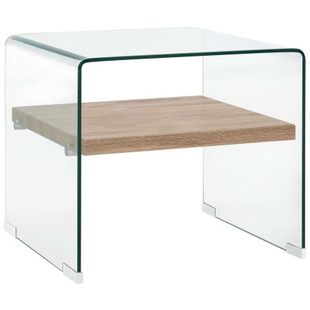 Mesa de centro de vidrio templado transparente 50x50x45 cm de , Mesas de centro - Ref: Foro24-284742, Precio: 176,19 €, Descu...