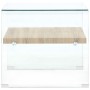 Mesa de centro de vidrio templado transparente 50x50x45 cm de , Mesas de centro - Ref: Foro24-284742, Precio: 176,19 €, Descu...