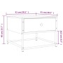 Mesa de centro madera contrachapada roble ahumado 51x51x40 cm de , Mesas de centro - Ref: Foro24-833977, Precio: 42,69 €, Des...