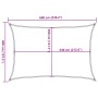 Toldo de vela HDPE verde oscuro 160 g/m² 4x6 m de , Sombrillas - Ref: Foro24-311464, Precio: 50,57 €, Descuento: %