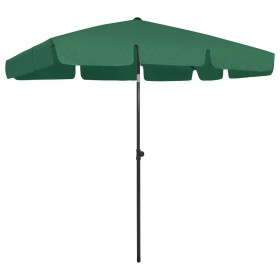 Sombrilla de playa verde 200x125 cm de , Sombrillas - Ref: Foro24-314728, Precio: 39,94 €, Descuento: %