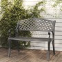 Banco de jardín de aluminio fundido negro 102 cm de , Bancos de jardín - Ref: Foro24-317748, Precio: 219,69 €, Descuento: %