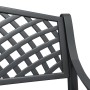 Banco de jardín de aluminio fundido negro 102 cm de , Bancos de jardín - Ref: Foro24-317748, Precio: 219,69 €, Descuento: %