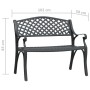 Banco de jardín de aluminio fundido negro 102 cm de , Bancos de jardín - Ref: Foro24-317748, Precio: 219,69 €, Descuento: %