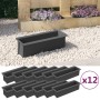 Jardineras para europalés 12 uds PP gris 36x13,5x9,5 cm de , Maceteros y jardineras - Ref: Foro24-318302, Precio: 59,59 €, De...