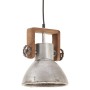 Lámpara colgante industrial 25 W plateada redonda 19 cm E27 de , Lámparas - Ref: Foro24-320531, Precio: 40,22 €, Descuento: %