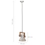 Lámpara colgante industrial 25 W plateada redonda 19 cm E27 de , Lámparas - Ref: Foro24-320531, Precio: 40,22 €, Descuento: %