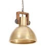 Lámpara colgante industrial redonda 25 W latón 30 cm E27 de , Lámparas - Ref: Foro24-320533, Precio: 58,58 €, Descuento: %