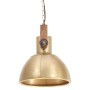 Lámpara colgante industrial redonda 25 W latón 30 cm E27 de , Lámparas - Ref: Foro24-320533, Precio: 58,58 €, Descuento: %