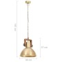 Lámpara colgante industrial redonda 25 W latón 30 cm E27 de , Lámparas - Ref: Foro24-320533, Precio: 58,58 €, Descuento: %