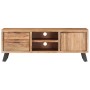 Mueble de TV madera maciza acacia borde natural 120x30x42 cm de , Muebles TV - Ref: Foro24-323518, Precio: 307,75 €, Descuent...