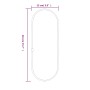 Espejo de pared ovalado dorado 40x15 cm de , Espejos - Ref: Foro24-348195, Precio: 21,55 €, Descuento: %