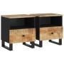 Mesitas de noche 2 uds madera maciza mango madera contrachapada de , Mesitas de noche - Ref: Foro24-350649, Precio: 140,65 €,...