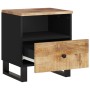 Mesitas de noche 2 uds madera maciza mango madera contrachapada de , Mesitas de noche - Ref: Foro24-350649, Precio: 140,65 €,...