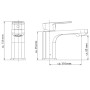 SCHÜTTE Grifo mezclador de lavabo MADASGASKAR cromo y negro mate de , Grifos - Ref: Foro24-434555, Precio: 97,94 €, Descuento: %
