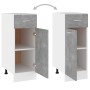 Armario bajo cajón madera ingeniería gris hormigón 30x46x81,5cm de , Armarios de cocina - Ref: Foro24-801208, Precio: 81,81 €...