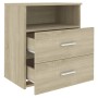 Mesita de noche roble Sonoma 50x32x60 cm de , Mesitas de noche - Ref: Foro24-803278, Precio: 56,02 €, Descuento: %